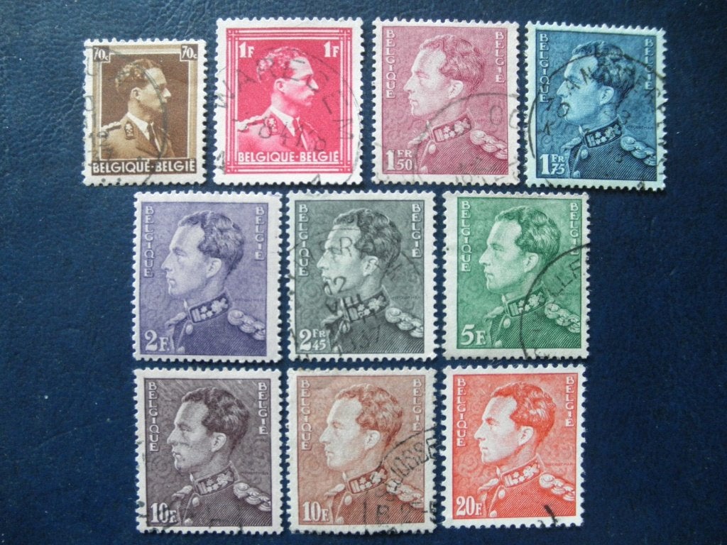 Postzegels België 1936 koning Leopold., Postzegels en Munten, Postzegels | Europa | België, Ophalen of Verzenden, Gestempeld, Koninklijk huis