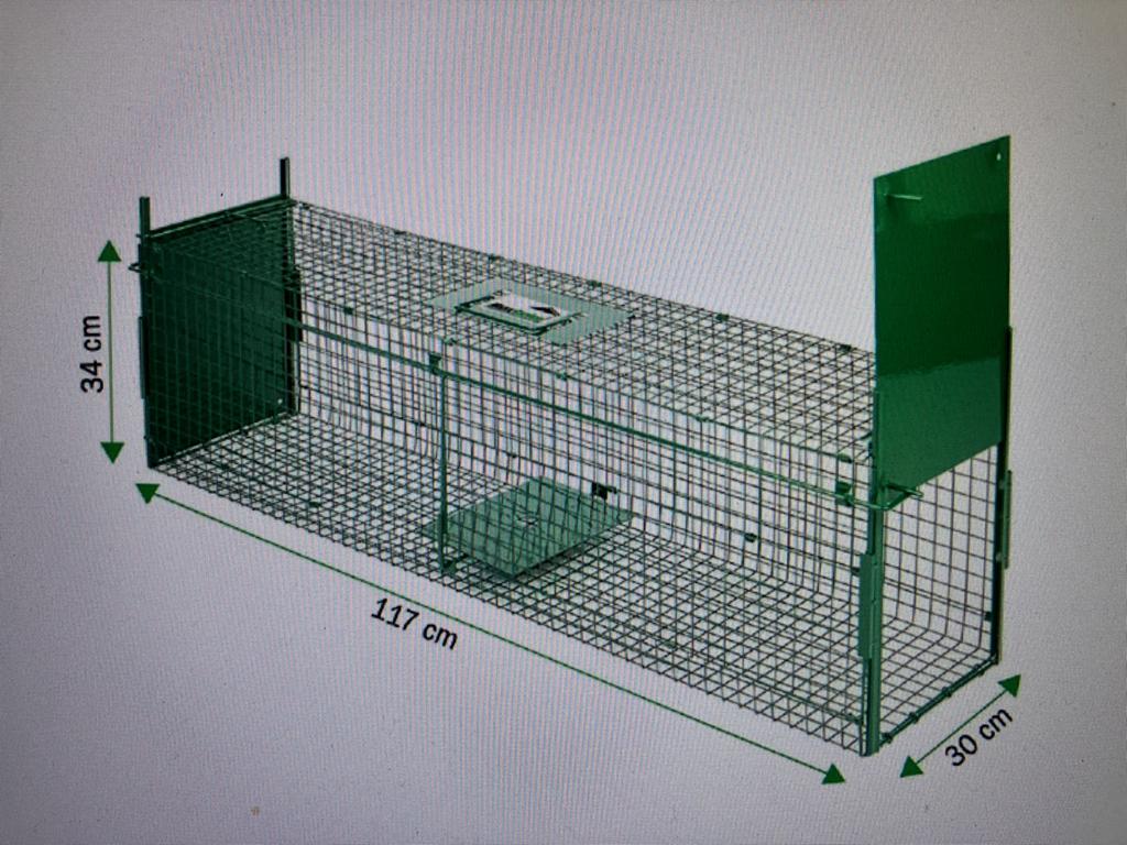 Grote vossen Vangkooi, Doorloopval 117 x 34 x 30 NIEUW €50, Ophalen, Nieuw, Ongediertebestrijding