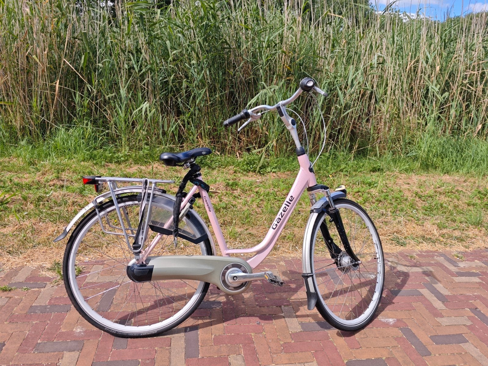Gazelle orange plus damesfiets 50cm 28', Fietsen en Brommers, 47 tot 50 cm, Ophalen, Gebruikt, Gazelle