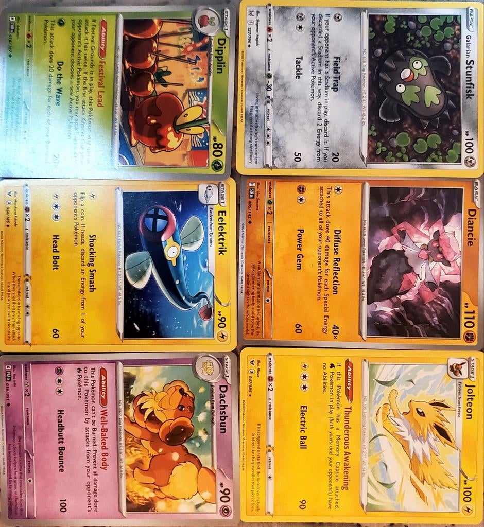Pokémon Kaarten Collectie - Diverse Zeldzame Kaarten, Ophalen, Zo goed als nieuw, Meerdere kaarten, Foil