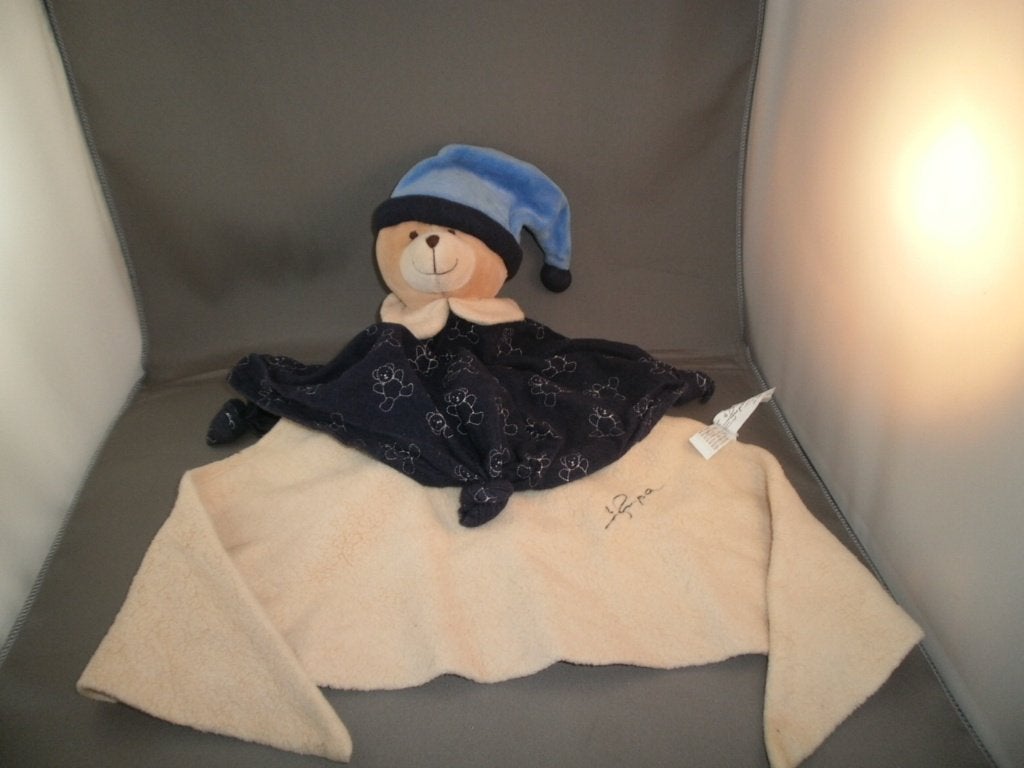 GmbH & co fupa beer doek bruin/crème beer met doek blauw met, Kinderen en Baby's, Speelgoed | Knuffels en Pluche, Beer, Ophalen of Verzenden