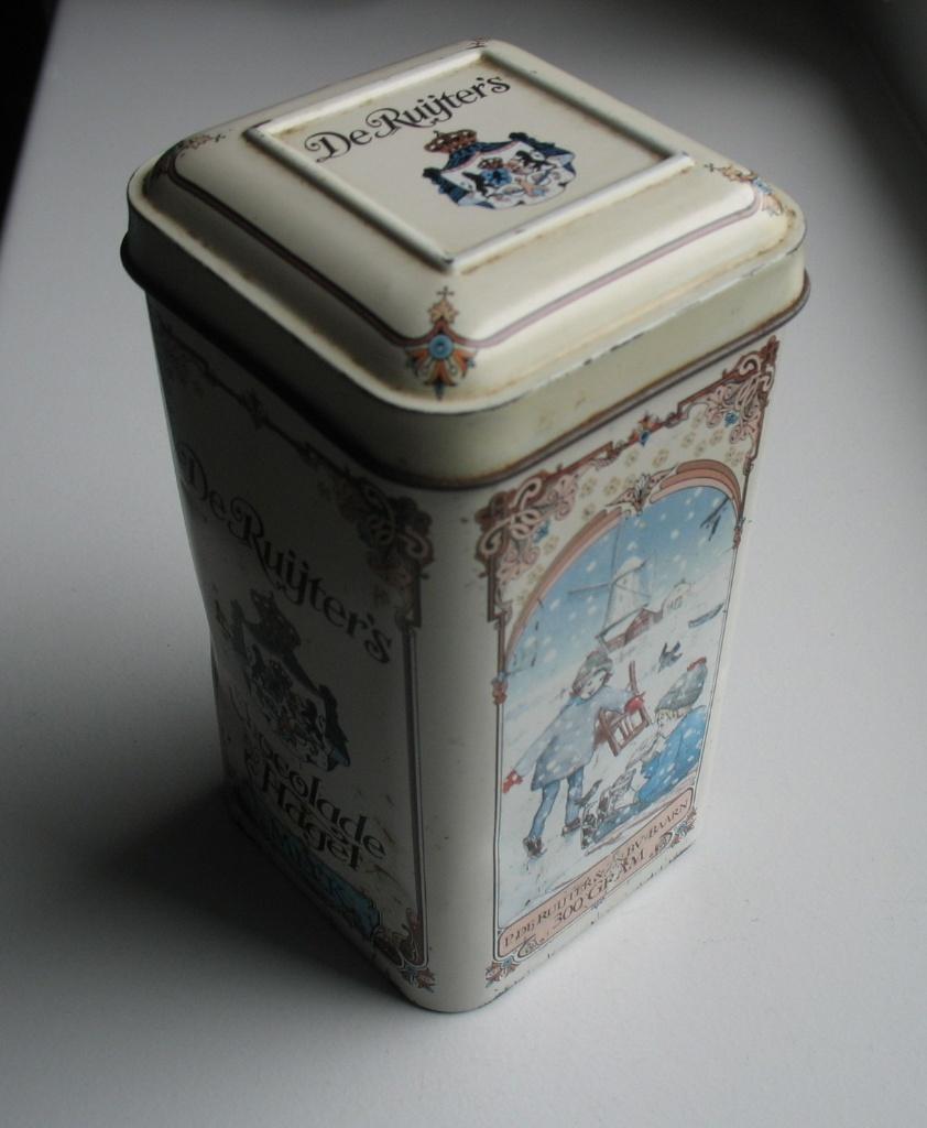 Vintage blik De Ruijter, Ophalen of Verzenden, Gebruikt, Overige, Overige merken