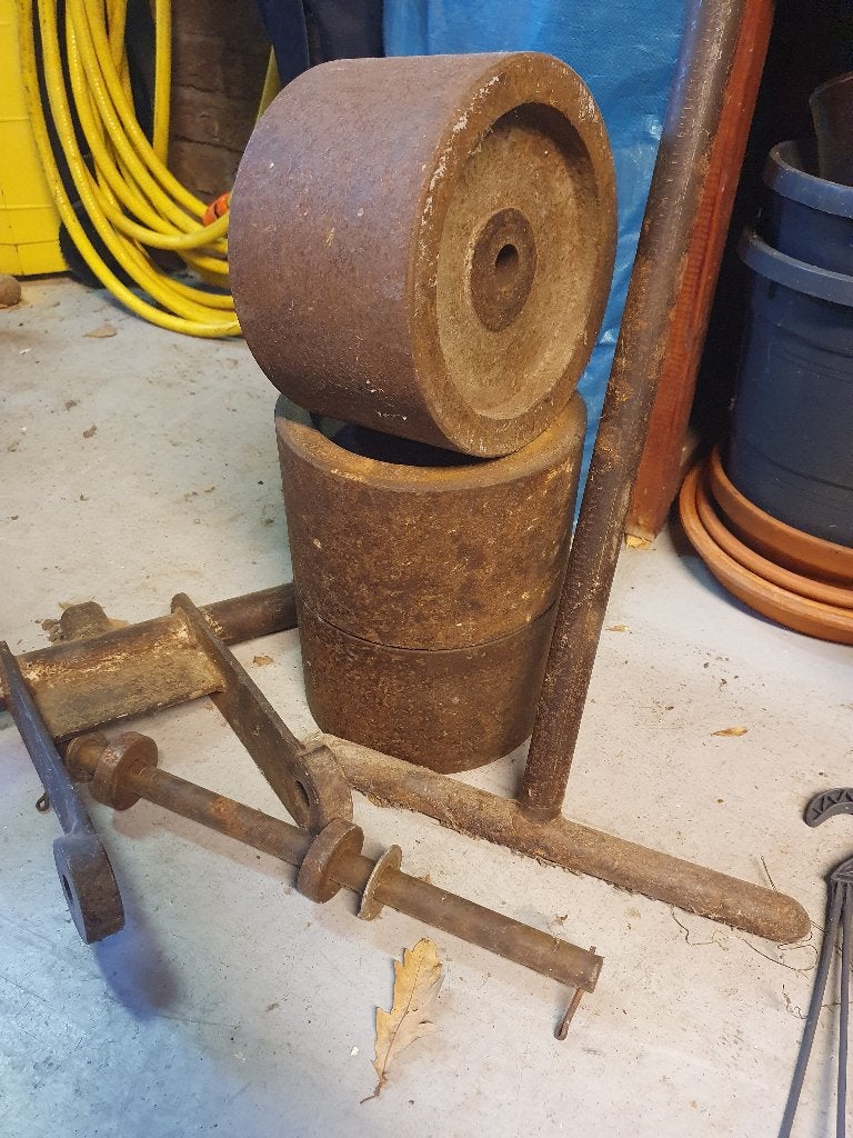 linoleumwals 60 kilo, Ophalen, Gebruikt