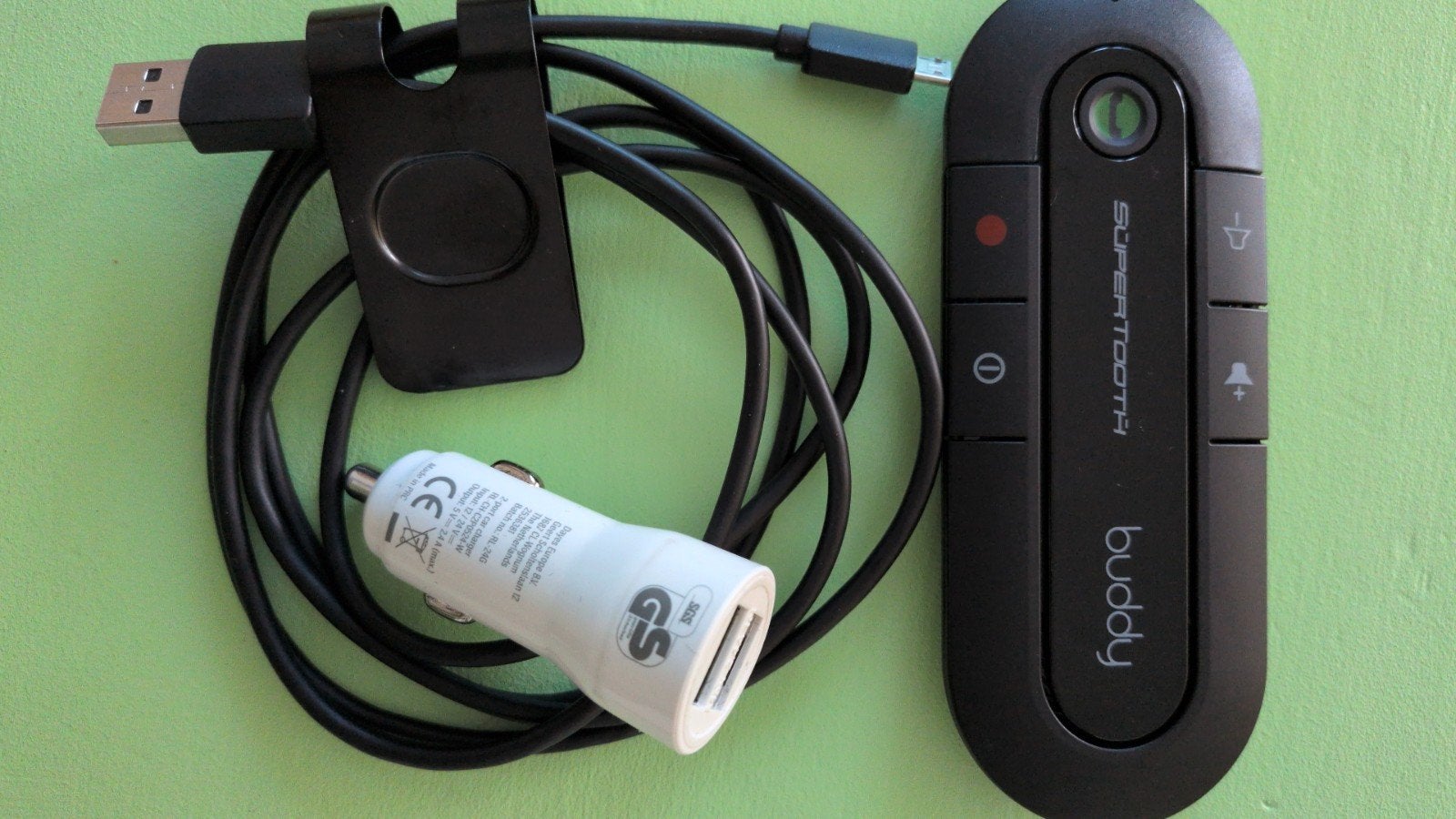 SuperTooth Buddy Bluetooth Carkit – Helemaal Compleet, Ophalen of Verzenden, Zo goed als nieuw