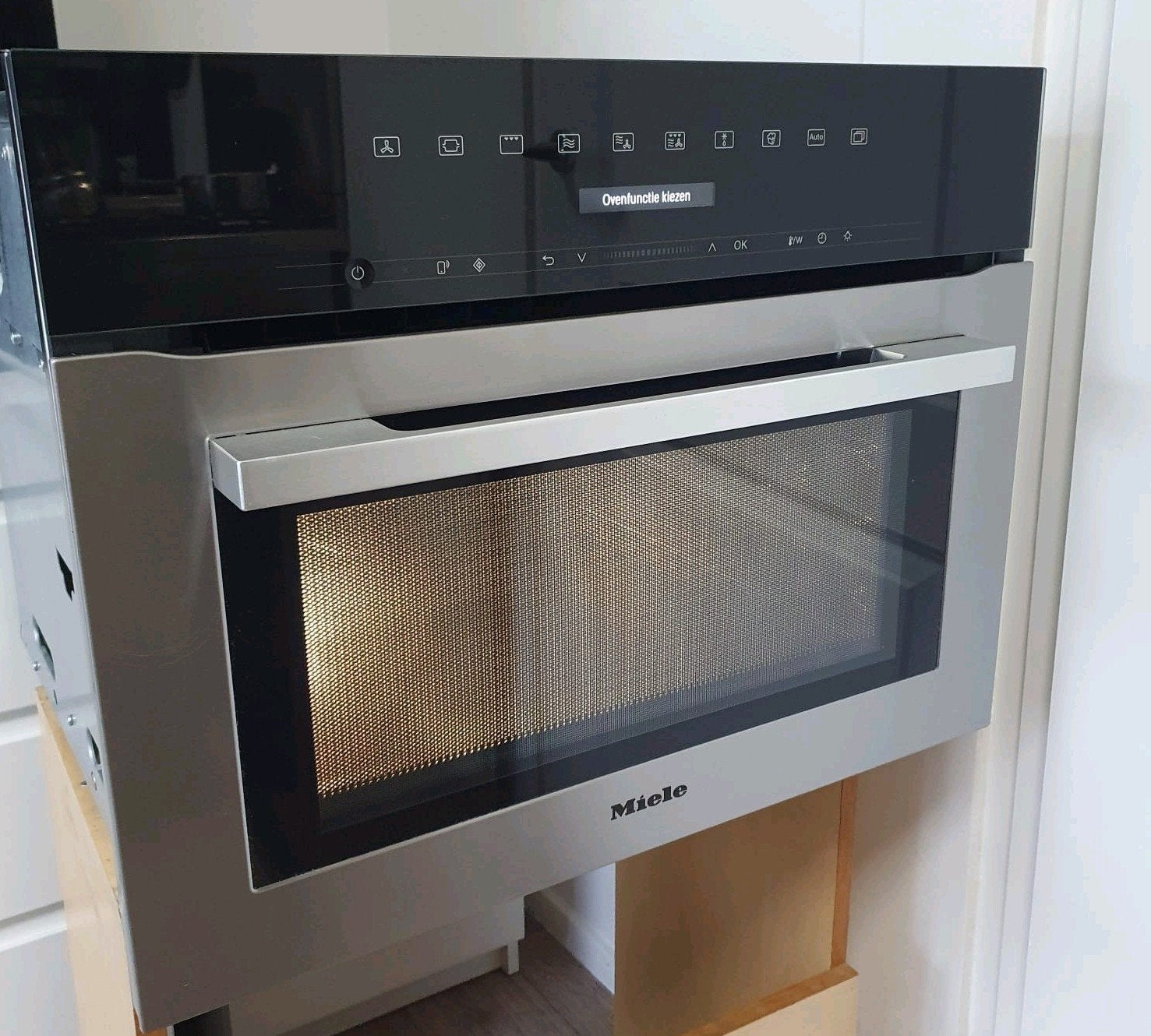 Luxe Miele 7140 combi magnetron/ oven met Wifi connect, Ophalen, 45 tot 50 cm, Inbouw, Miele