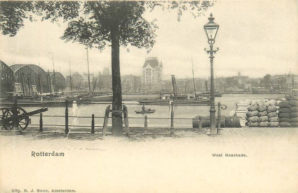 388-210-025 Rotterdam West Maaskade, Verzenden, Voor 1920, Zuid-Holland