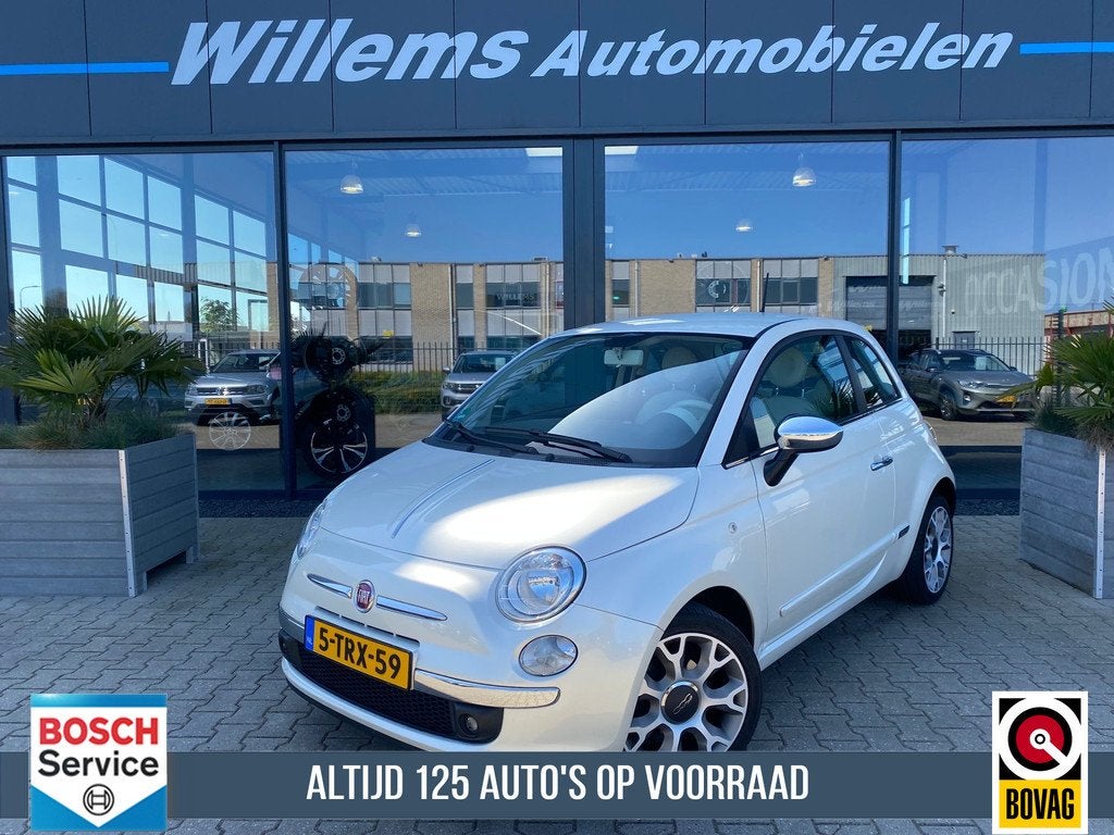 Fiat 500 0.9 TwinAir Turbo Easy Airco, 15'' LM & Navigatie, Auto's, Voorwielaandrijving, Gebruikt, Met garantie (alle), Origineel Nederlands