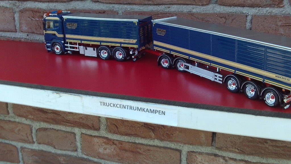 Tekno  Scania  R - Serie  van  H.N.T.  uit  Zweden., Hobby en Vrije tijd, Ophalen of Verzenden, Nieuw, Bus of Vrachtwagen, Tekno