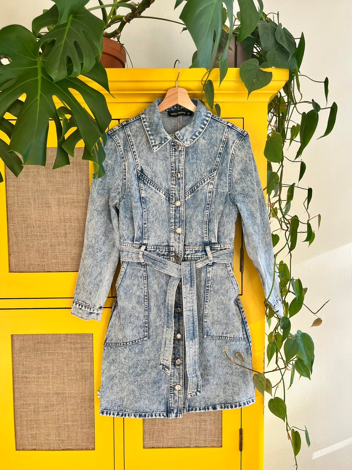 Spijkerjurk Guts & Gusto - XS, Blauw, Ophalen of Verzenden, Zo goed als nieuw, Maat 34 (XS) of kleiner