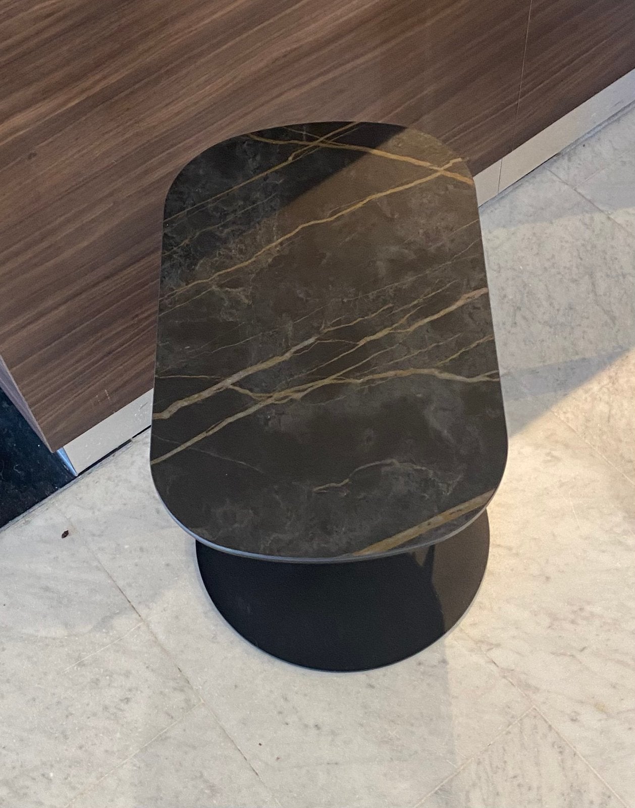 Montel bijzettafel, marmer look, Ophalen, Nieuw, Rechthoekig
