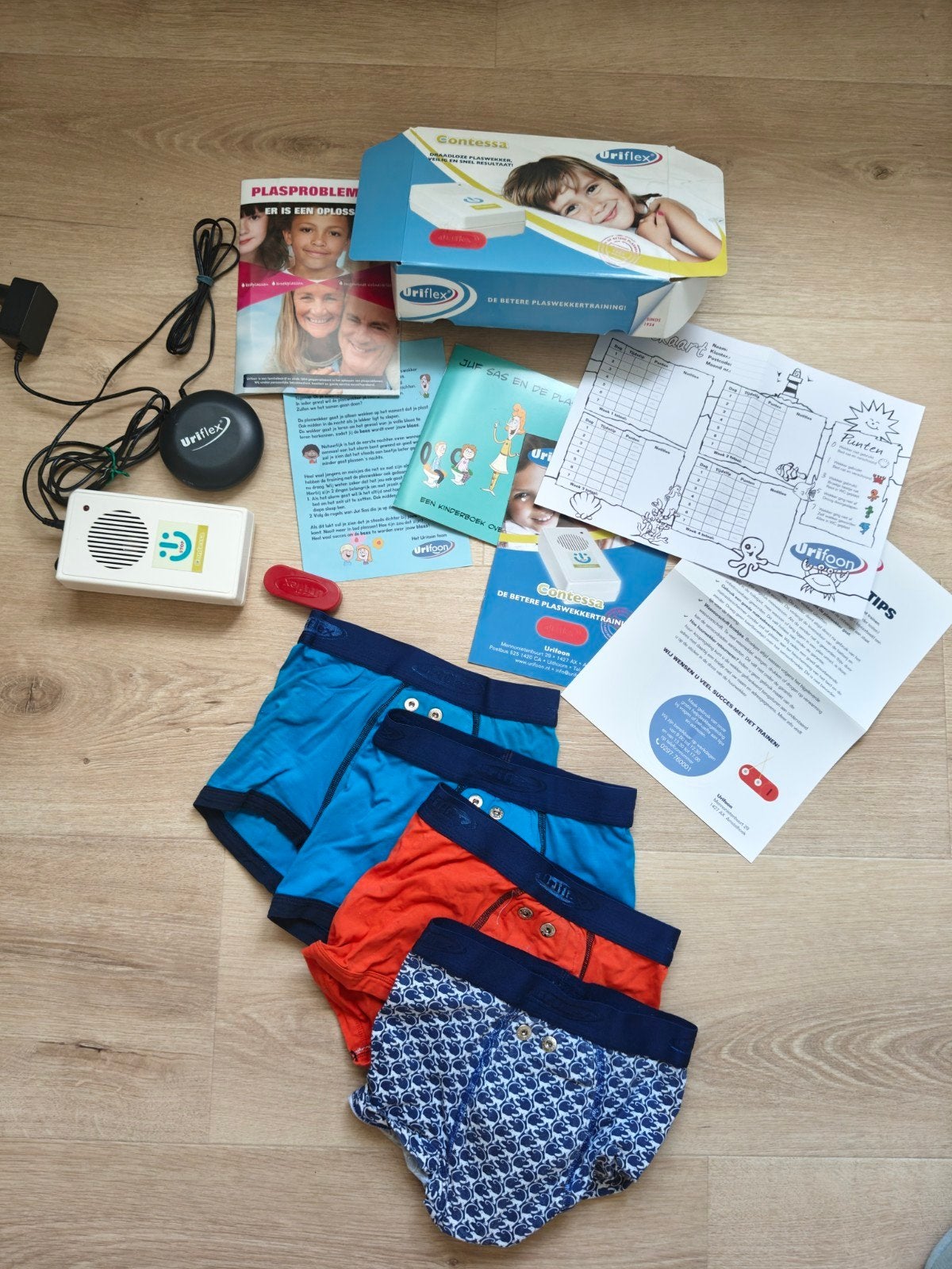 Uriflex Contessa plaswekker training set met onderbroeken, Ophalen, Gebruikt