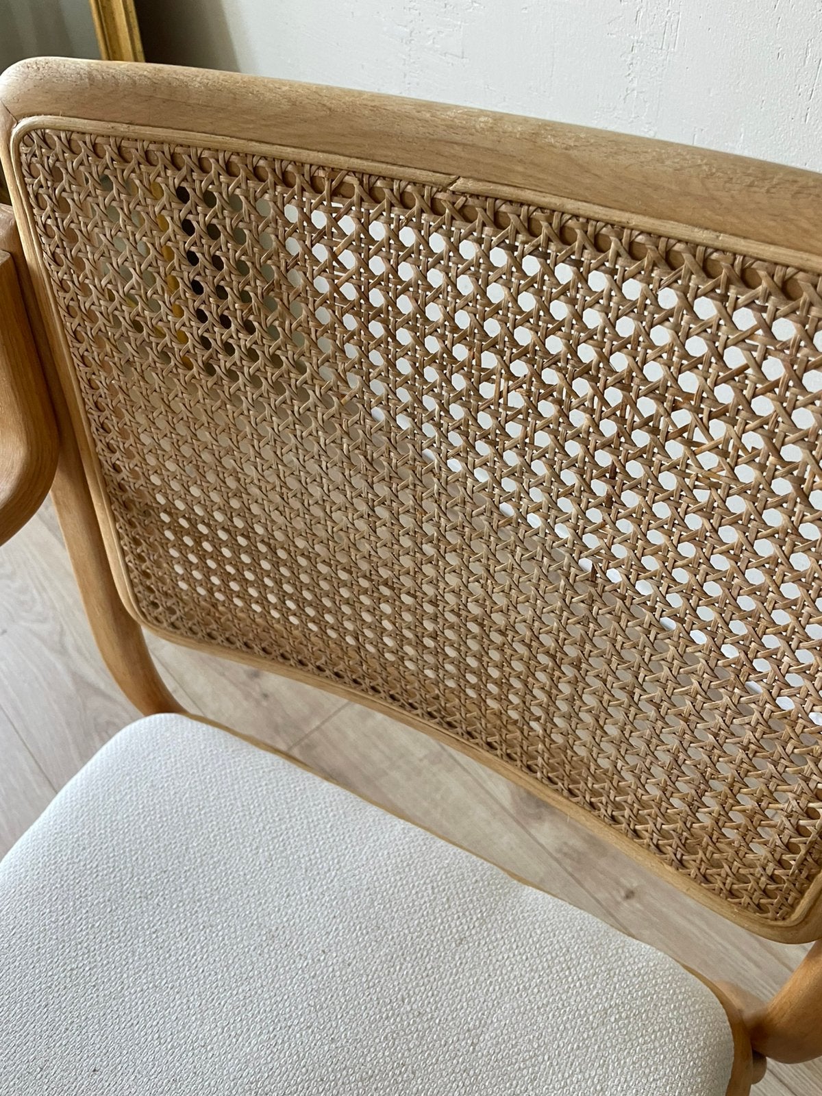 Webbing/ rotan vlechtwerk vintage stoel Ikea, Ophalen