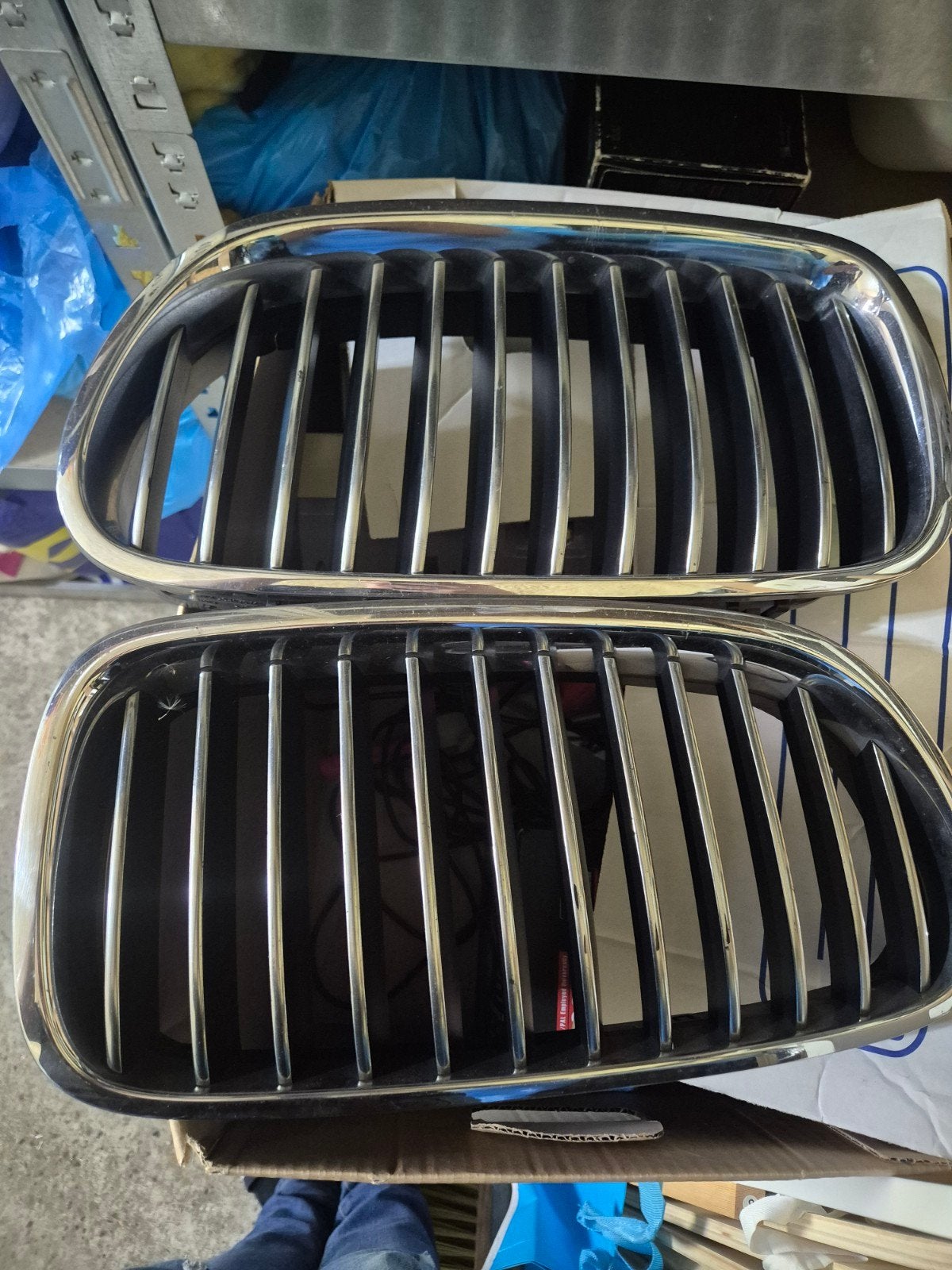 BMW f10 Nieren Grille Set - Gebruikt, Ophalen of Verzenden, Voor, BMW, Bumper