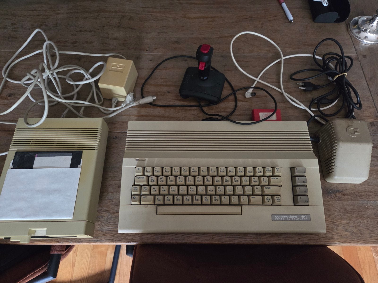 Commodore 64 met diskdrive, joystick en games, Computers en Software, Ophalen of Verzenden, Commodore