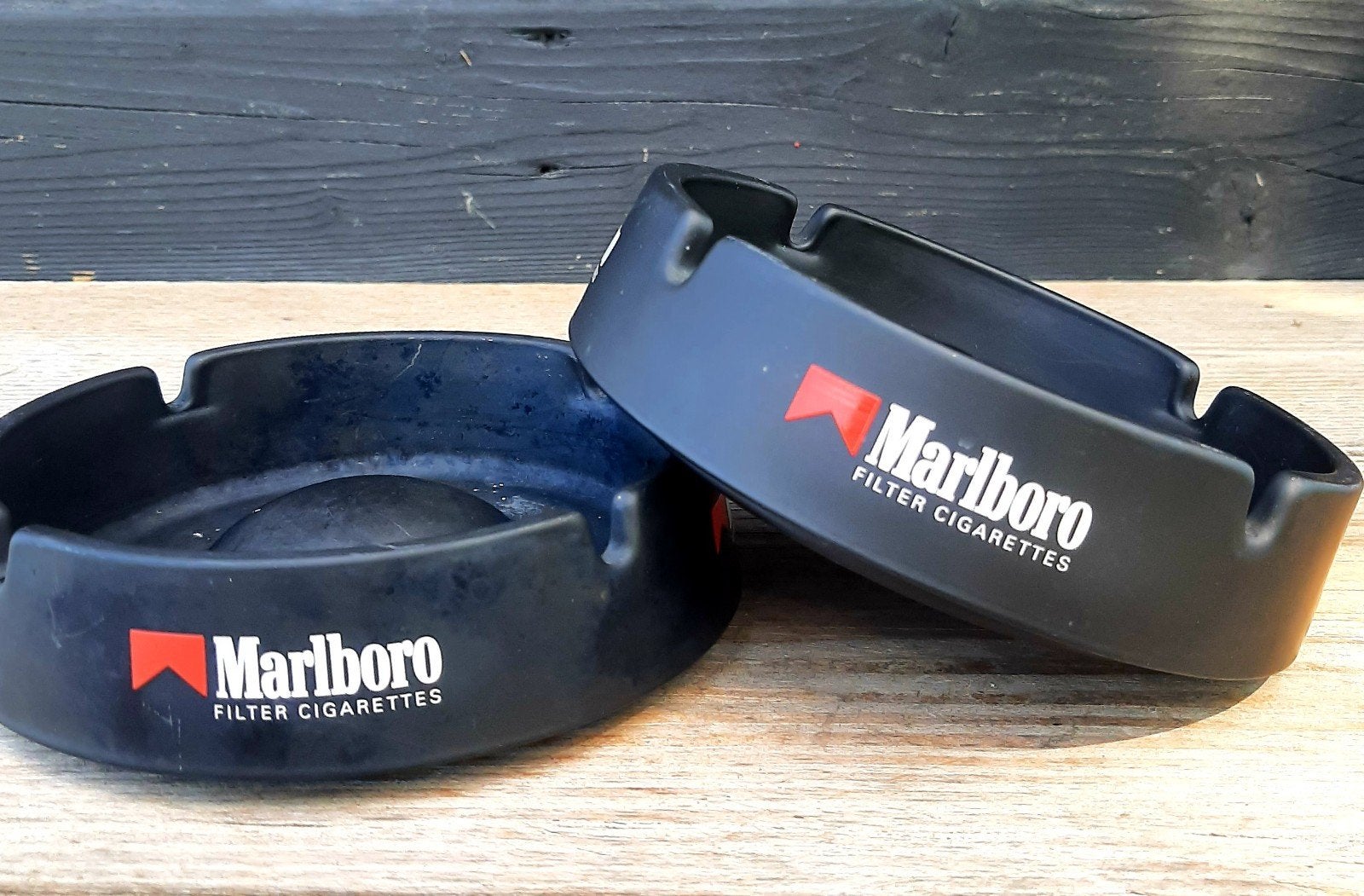 Vintage MARLBORO Asbak - (Retro / Cafe / Keramisch), Verzamelen, Ophalen of Verzenden, Zo goed als nieuw, Asbak
