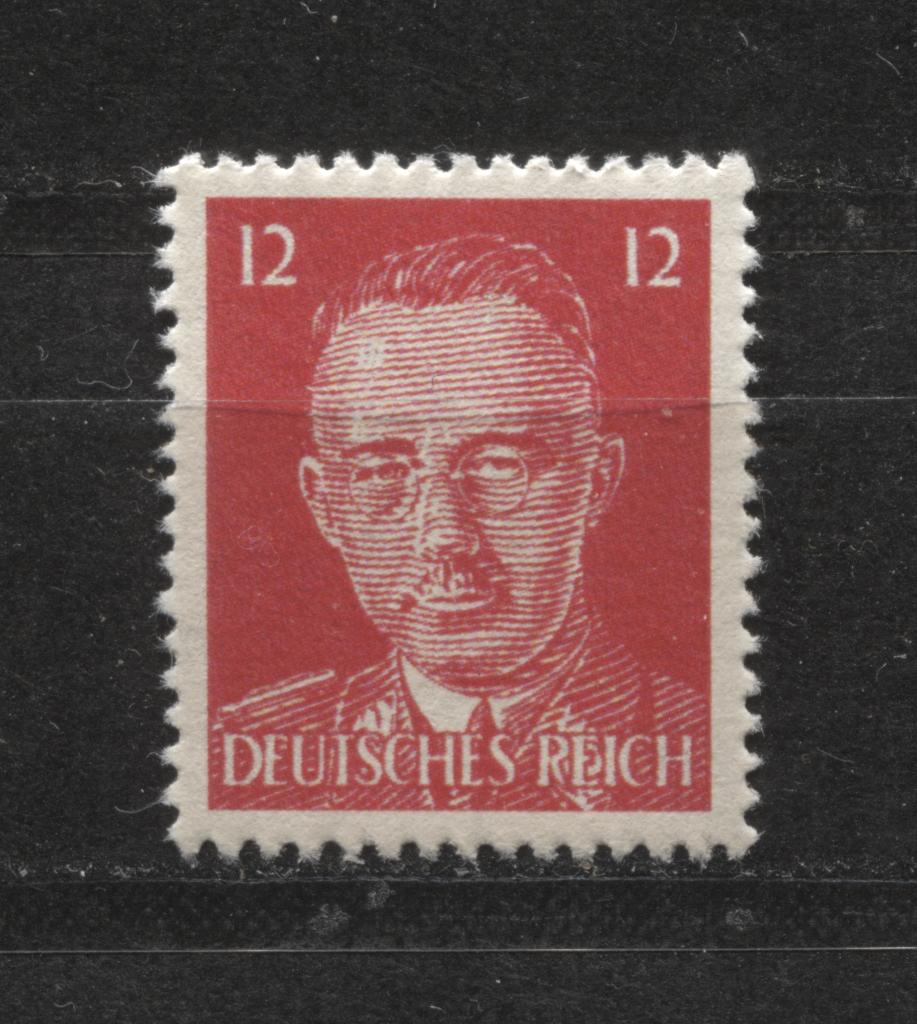 Propaganda postzegel met afbeelding Heinrich Himmler (8), Verzenden, Landmacht, Duitsland, Foto of Poster