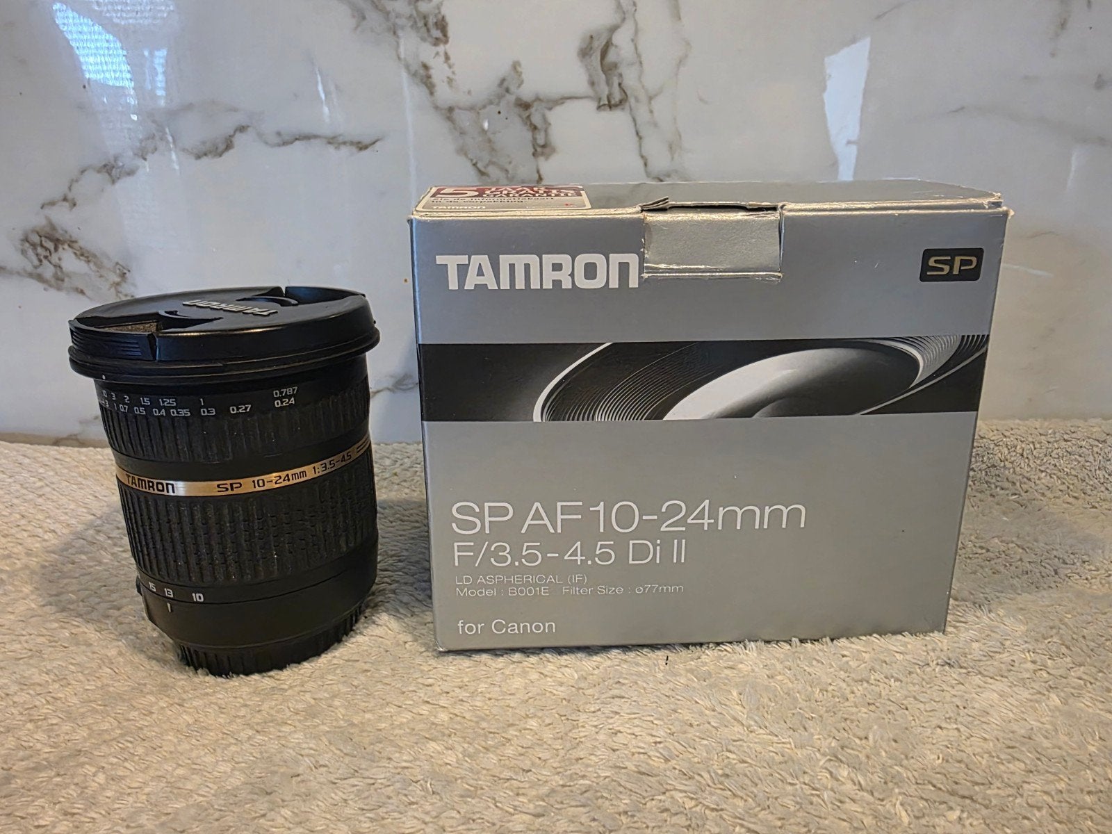 Tamron SP AF 10-24mm Canon EF-S groothoeklens, Audio, Tv en Foto, Fotografie | Lenzen en Objectieven, Zo goed als nieuw, Lensdoppen