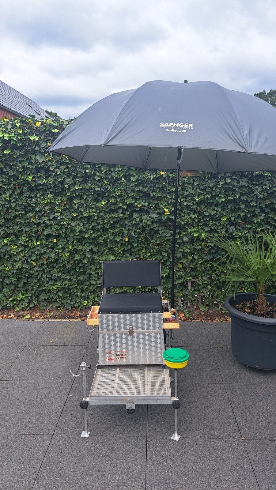 Viskoffer met zitje en accessoires, Ophalen of Verzenden, Gebruikt, Overige typen