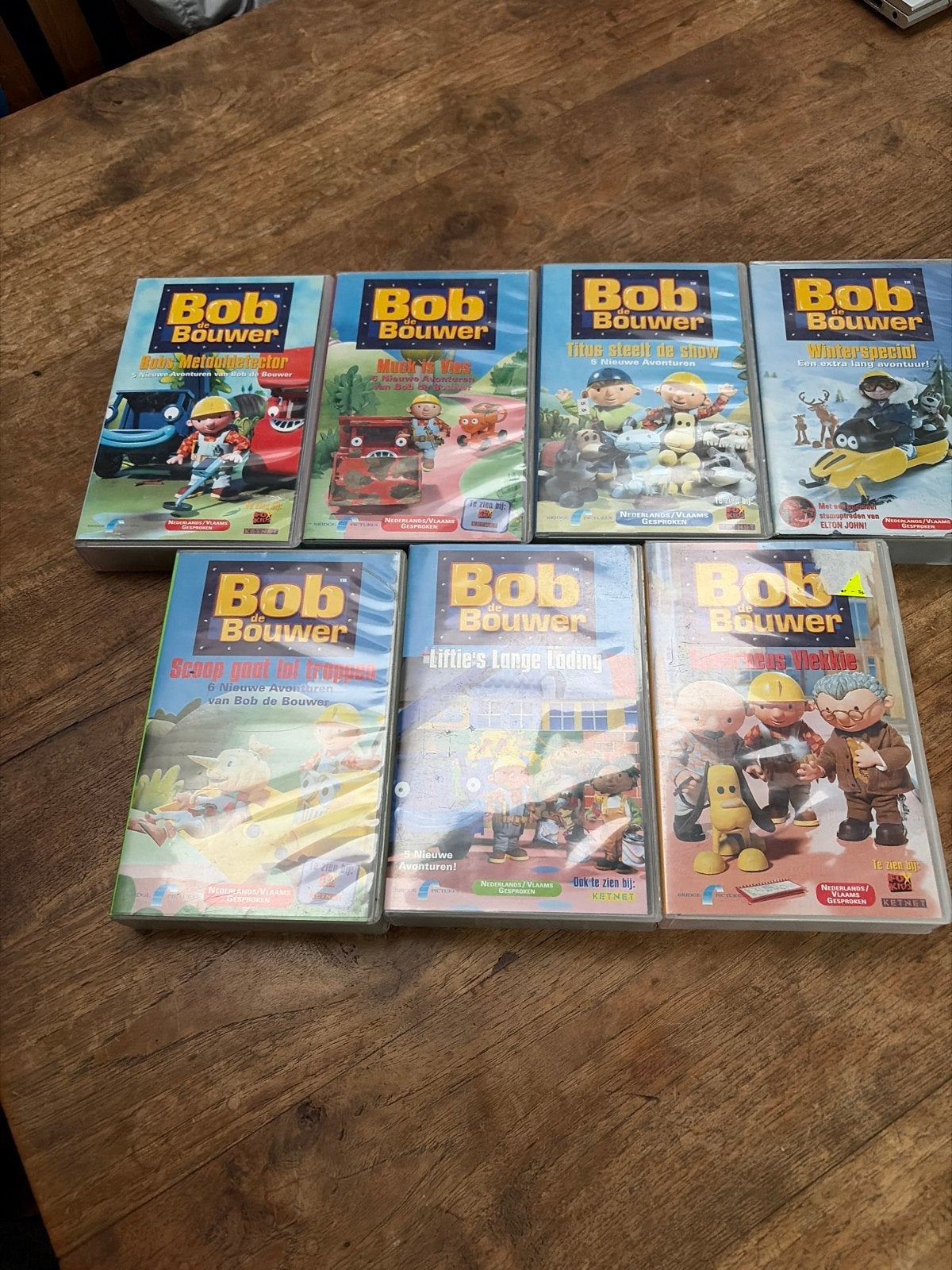 7 Bob de Bouwer videobanden - Ophalen of verzenden, Ophalen, Gebruikt, Animatie, Alle leeftijden