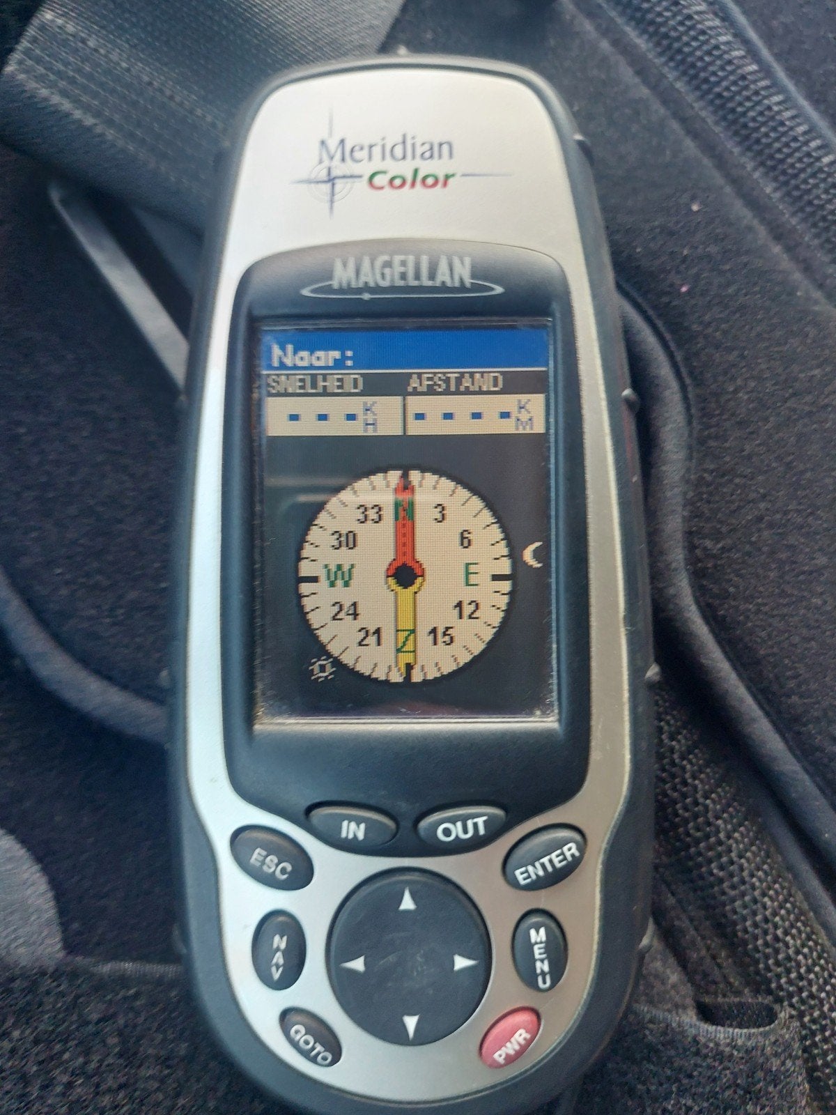 Magellan Meridian Color GPS-ontvanger met autolader, Ophalen of Verzenden, Gebruikt
