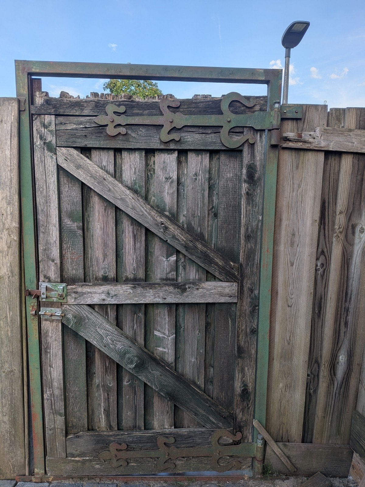 Tuin poort frame staal, Tuin en Terras, Ophalen, Gebruikt, 100 tot 150 cm, Draaipoort