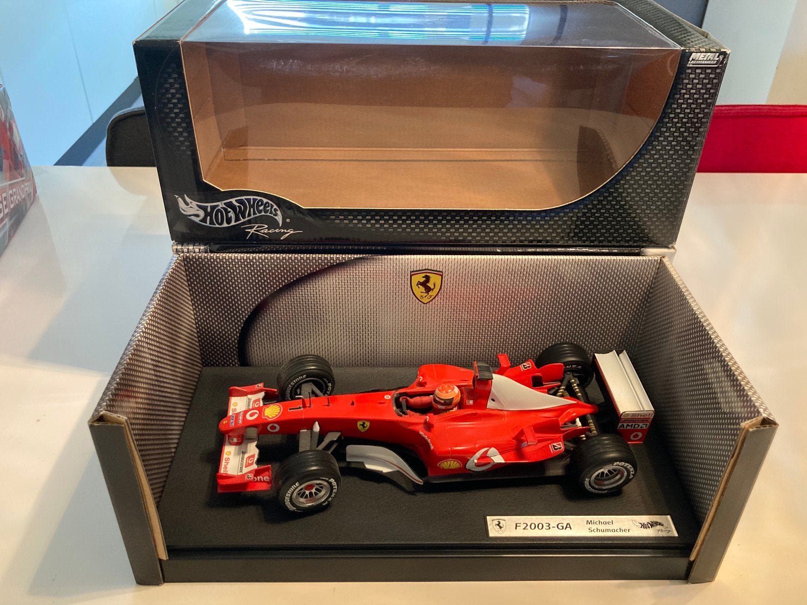 Michael Schumacher f2003-ga 1:18, Hobby en Vrije tijd, Ophalen of Verzenden, Nieuw, Auto