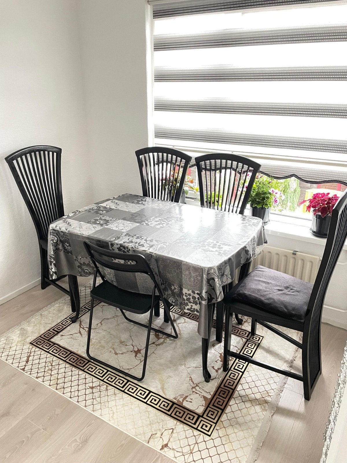 Eettafel met stoelen, Ophalen of Verzenden, Zo goed als nieuw, Rechthoekig, 50 tot 100 cm