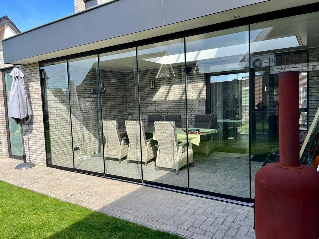 Schuiframen voor Veranda - DIRECT LEVERBAAR!, Nieuw, 160 cm of meer, Dubbelglas, Gevelraam of Ruit