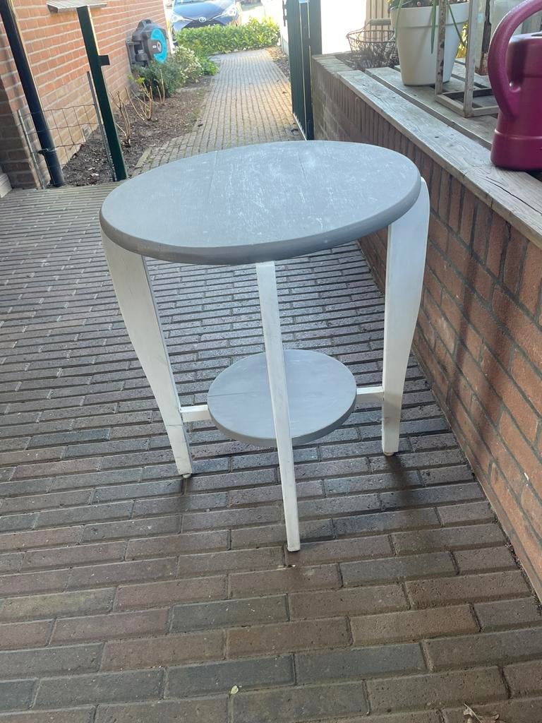 Leuk tafeltje, Huis en Inrichting, Minder dan 55 cm, Gebruikt, Rond, Hout