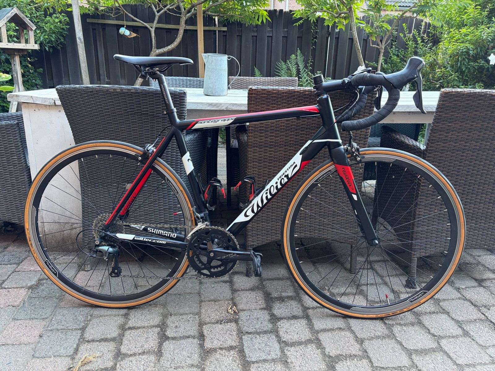 Wilier Montegrappa Racefiets - Zwart/Rood, Shimano Tiagra, Overige merken, 28 inch, Gebruikt, Aluminium