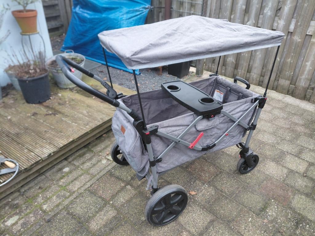Opvouwbare bolderkar 2 kinderen - zo goed als nieuw!, Ophalen, Zo goed als nieuw