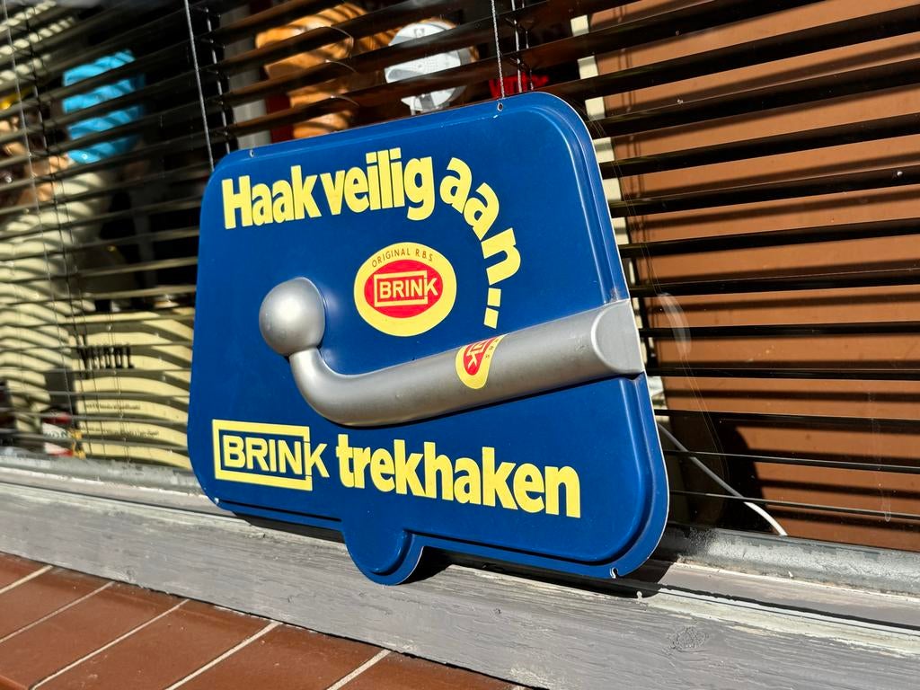 Brink Trekhaak Reclamebord - Haak Veilig Aan!, Ophalen, Reclamebord, Gebruikt, .
