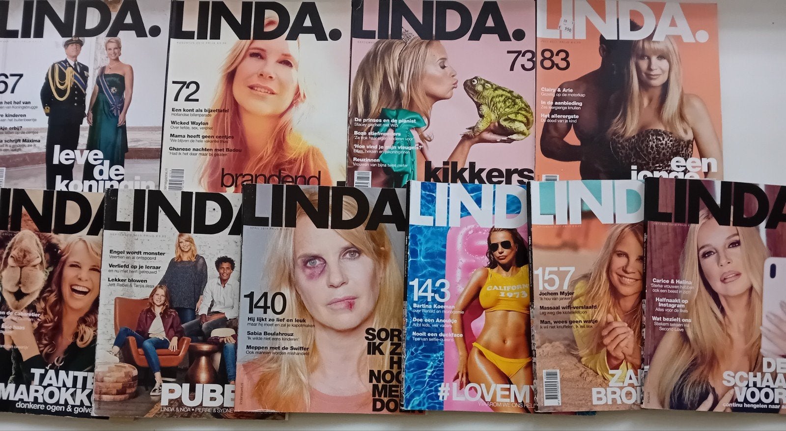 10x Linda. Tijdschriften - Diverse edities, Ophalen of Verzenden, Gelezen, Damesbladen