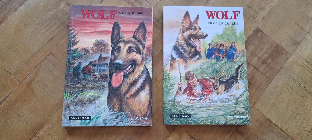 2 Boeken Wolf de speurhond, Ophalen of Verzenden, Zo goed als nieuw, Jan Postma, Fictie algemeen