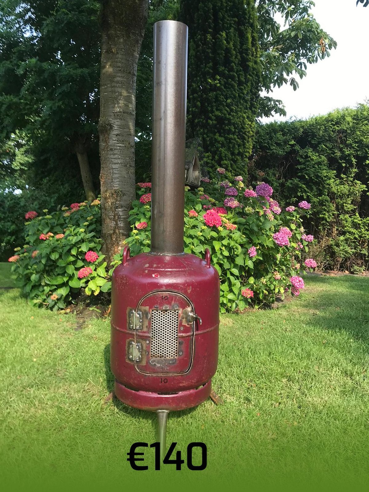 Tuinhaard terrasverwarmer houtkachel vuurkorf terrashaard, Ophalen, Nieuw