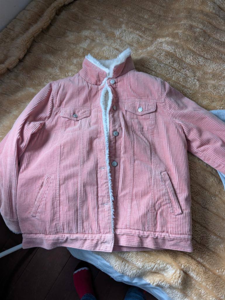 Roze corduroy jas met teddy voering, Kleding | Dames, Jassen | Winter, Maat 38/40 (M), Ophalen of Verzenden, Roze, Onbekend