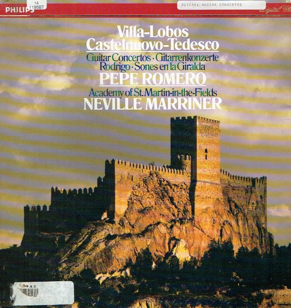 Villa-Lobos Castelnuovo-Tedesco Rodrigo Pepe Romero, Kamermuziek, Verzenden, Zo goed als nieuw, 12 inch