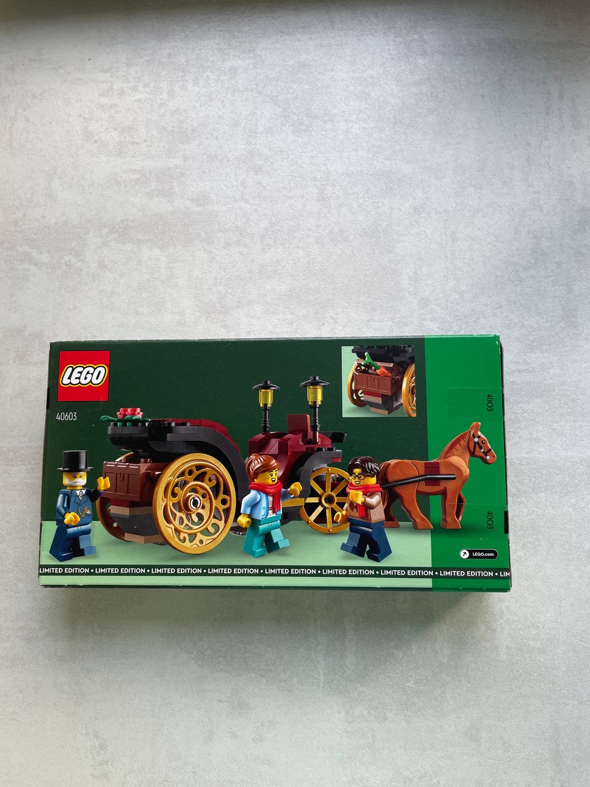 LEGO 40603 Winterse Koetsrit - Limited Edition, Kinderen en Baby's, Ophalen of Verzenden, Nieuw