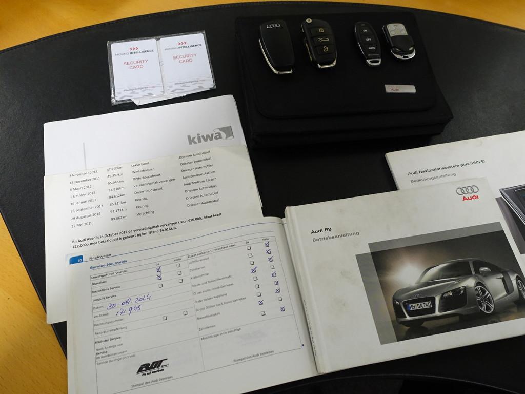 Audi R8 4.2 V8 FSI Quattro Aut- IPE Uitlaat, Volledig Onderh, Auto's, Automaat, Gebruikt, Met garantie (alle), Zwart