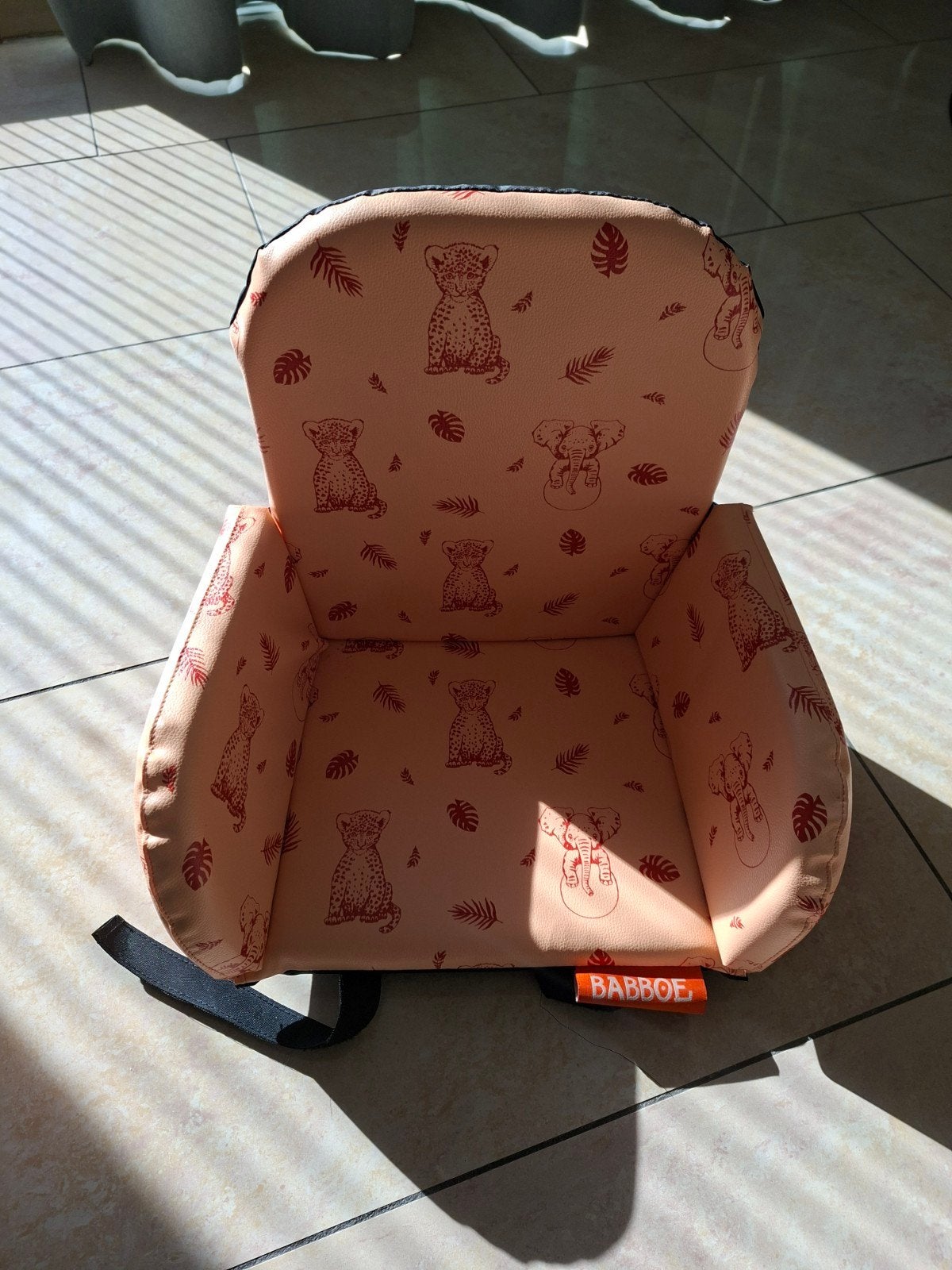 Babboe peuterstoel zitje met jungleprint, Ophalen of Verzenden, Zo goed als nieuw