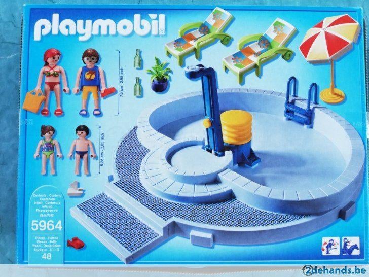 Playmobil zwembad 5964, Kinderen en Baby's, Speelgoed | Playmobil, Ophalen of Verzenden, Zo goed als nieuw, Los playmobil