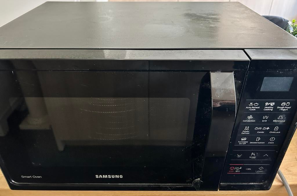 Samsung Smart Oven Combimagnetron - Zwart, Ophalen, Combimagnetron, Gebruikt, Grill