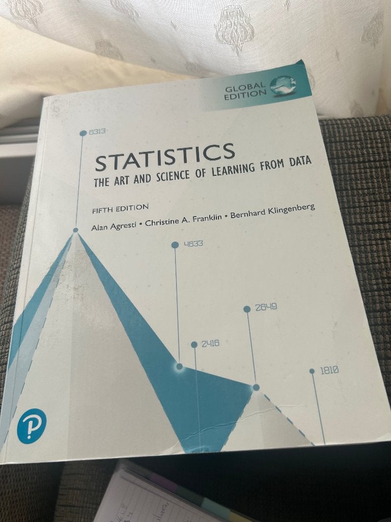 Statistics: The art and science of learning from data: fifth, Alan Agresti, Verzenden, Zo goed als nieuw, Overige onderwerpen