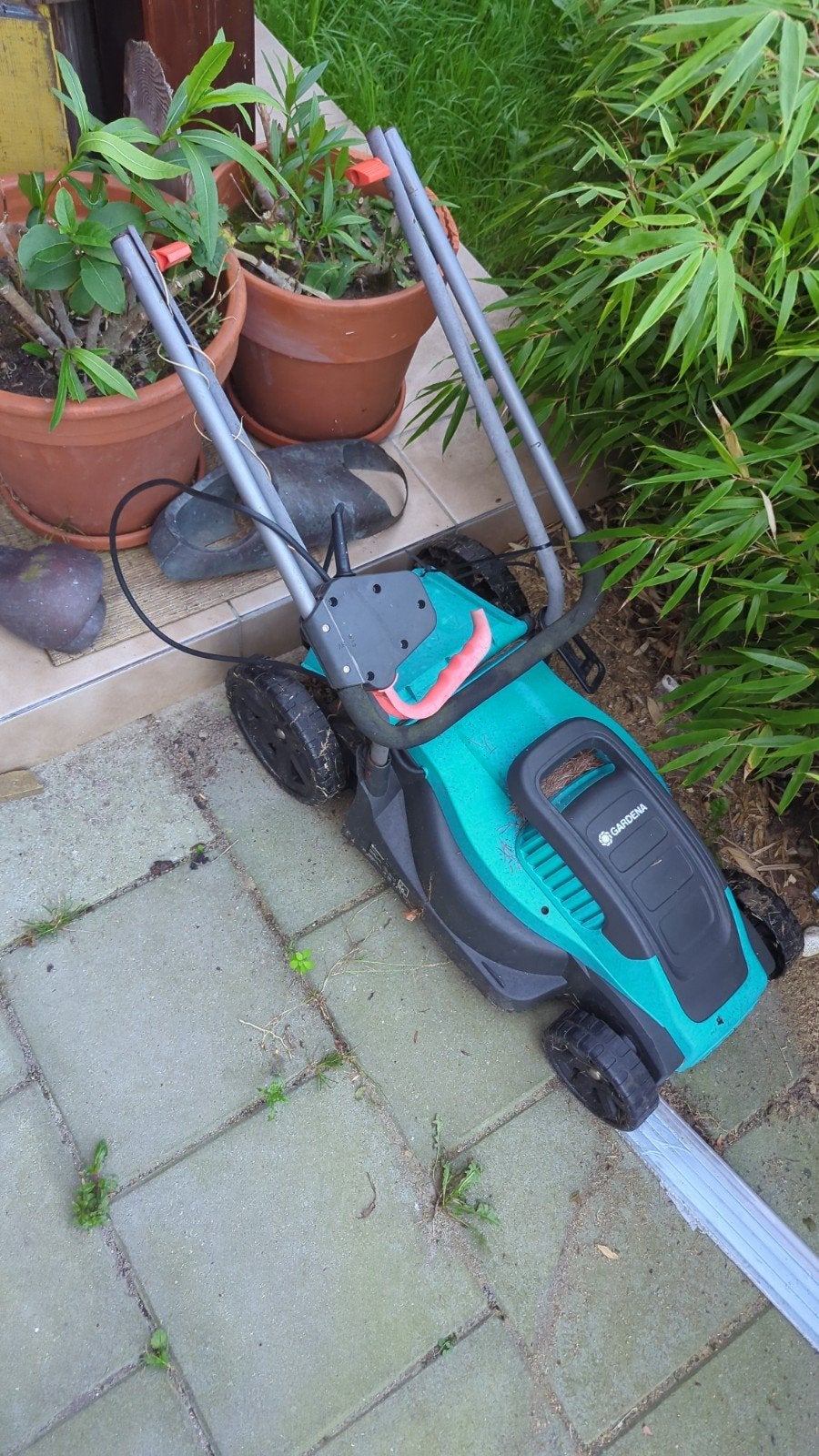 Elektrische grasmaaier met kabel - Gardena, Tuin en Terras, Ophalen, Gebruikt, Elektrische grasmaaier, Gardena