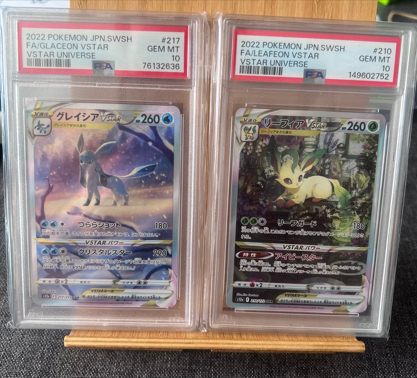 PSA 10 Glaceon VSTAR & Leafeon VSTAR Universe Pokémon Kaarte, Ophalen of Verzenden, Nieuw, Meerdere kaarten, Foil
