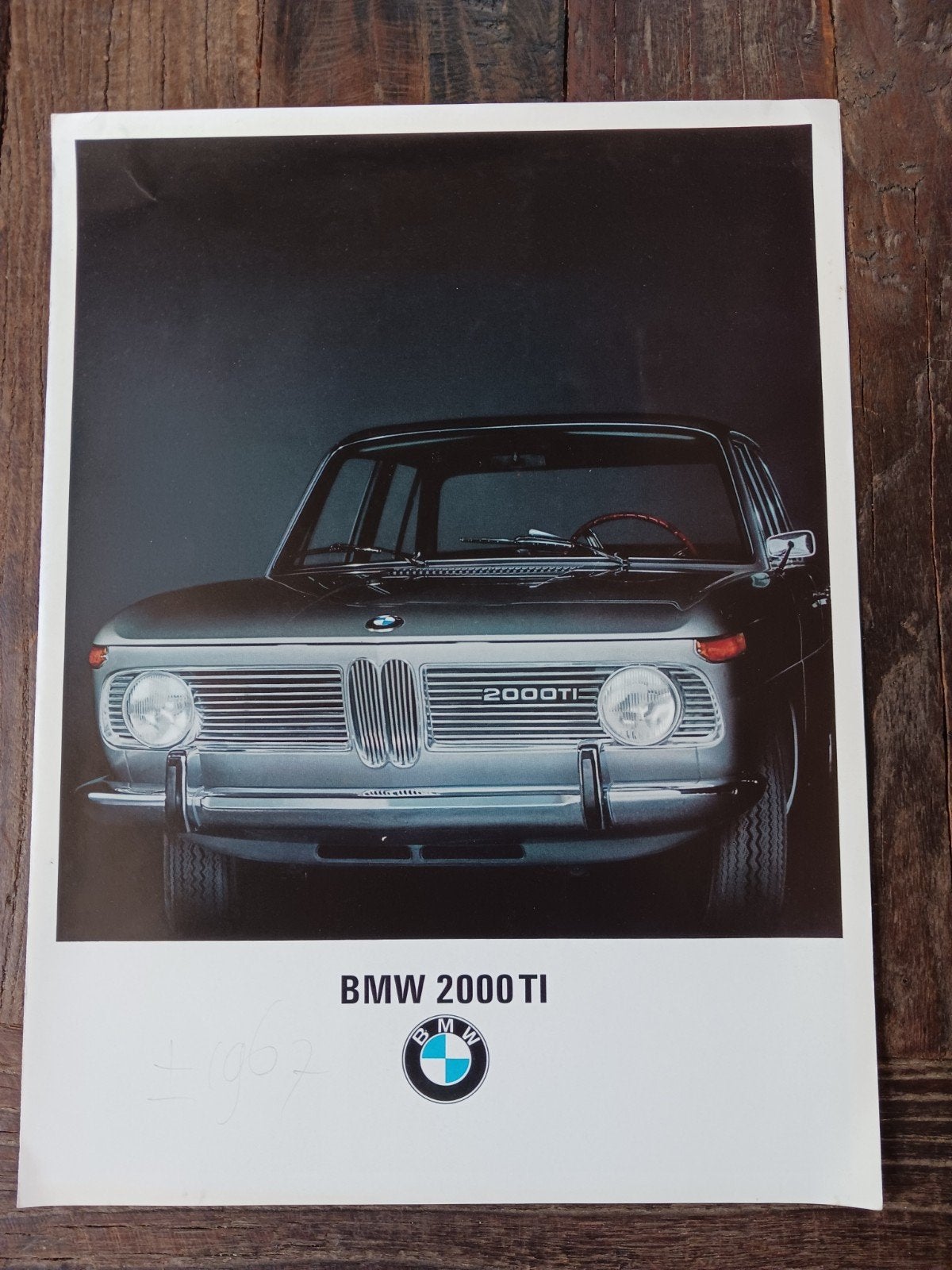 BMW 2000 TI folder +/- 1967, Ophalen of Verzenden, Gelezen, BMW