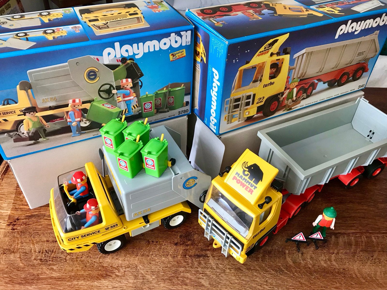 Playmobil City Service Vuilniswagen & Mammoet Vrachtwagen, Ophalen of Verzenden, Zo goed als nieuw