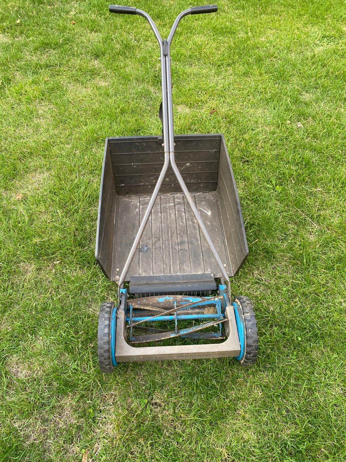 Grasmaaier Husqvarna Diamant 33, Tuin en Terras, Grasmaaiers, Ophalen, Gebruikt, Handgrasmaaier, Opvangbak