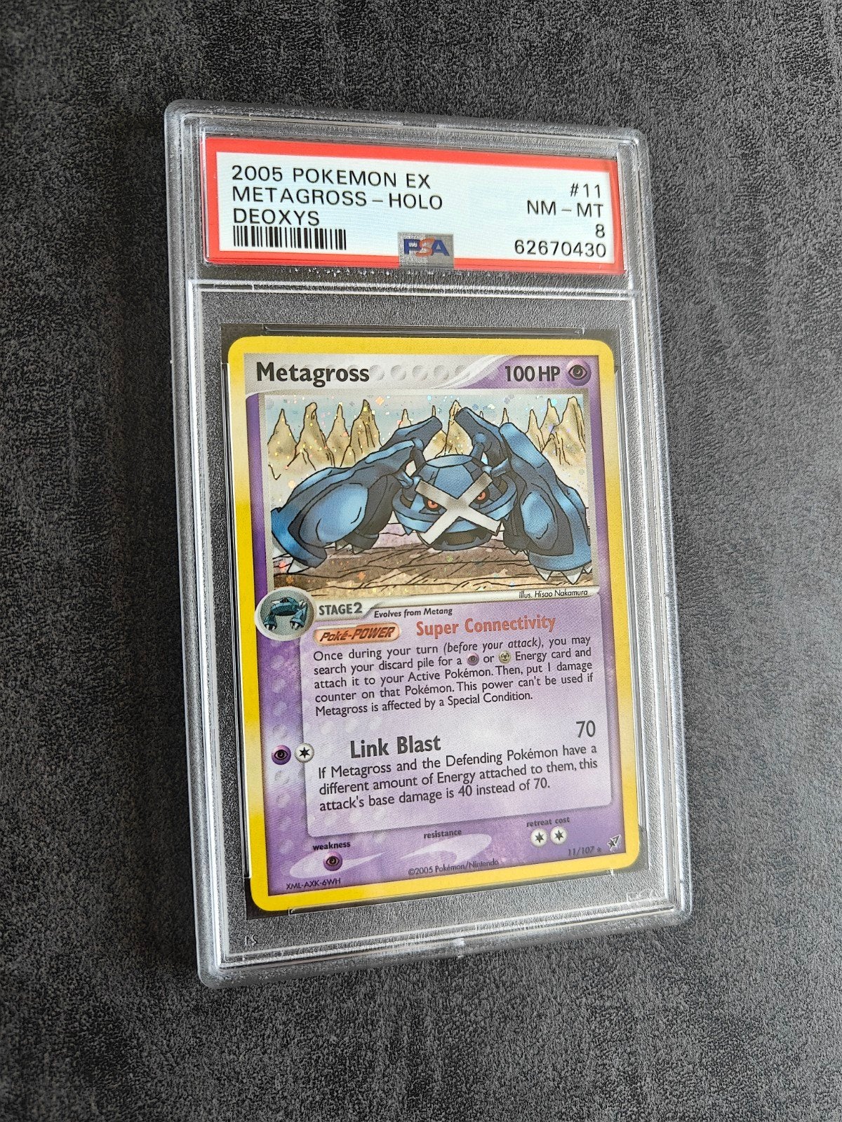 Metagross Holo EX Deoxys PSA 8, Hobby en Vrije tijd, Verzamelkaartspellen | Pokémon, Ophalen of Verzenden