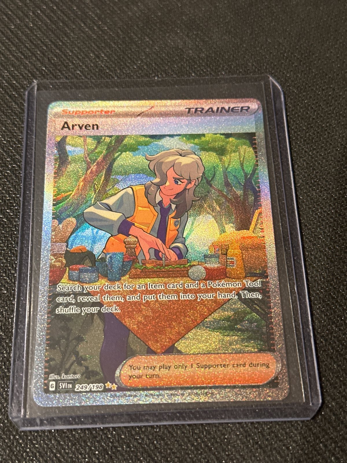 Pokémon Kaart Arven 249/198 SV01: Scarlet & Violet, Ophalen of Verzenden, Zo goed als nieuw, Losse kaart, Foil